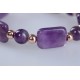The bracelet "Two Moon Shadow" from amethysts with hematite code 210018 The bracelet "Two Moon Shadow" from amethysts with hematite code 210018