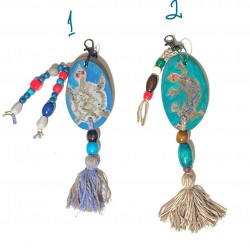 Ethnic Animals Keychain Amulets Lizard and Turtle code 410034