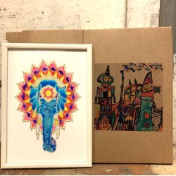 Painting in ethnic style "Slon" code 500006