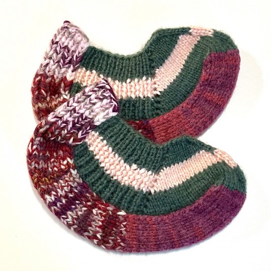 Knitted slippers code 130064 Knitted slippers code 130064