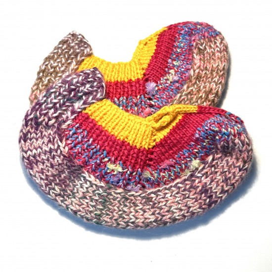 Knitted slippers code 130008 Knitted slippers code 130008