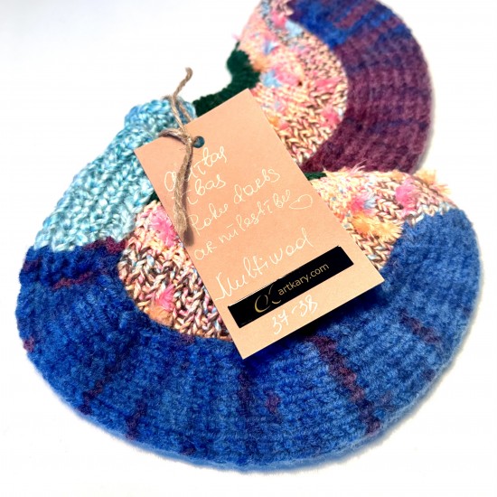 Knitted slippers code 130014 Knitted slippers code 130014