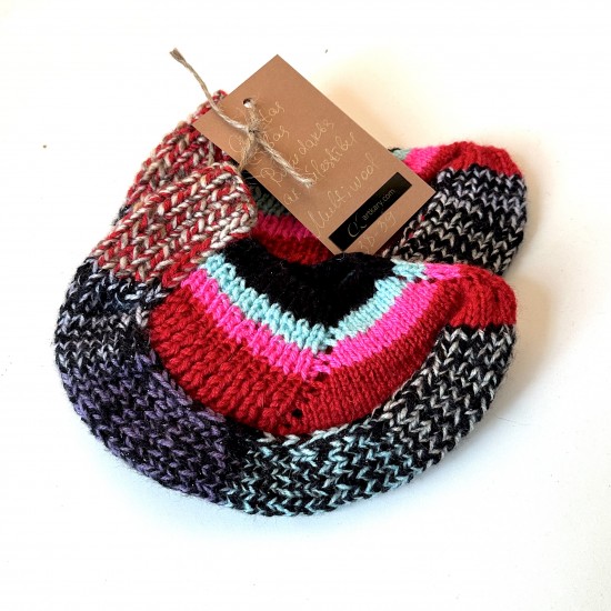 Knitted slippers code 130018 Knitted slippers code 130018