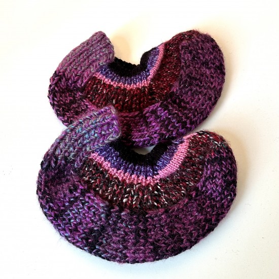 Knitted slippers code 130016 Knitted slippers code 130016