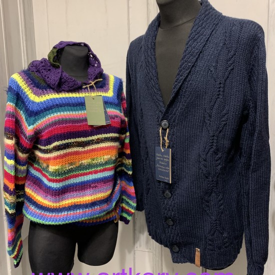 Knitted men's jacket with buttons “Mystery of the Northern Route” code 110003 Knitted men's jacket with buttons “Mystery of the Northern Route” code 110003