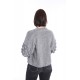 Knitted women's jacket with sleeves with balls "Silver Moon" code 120012 Knitted women's jacket with sleeves with balls "Silver Moon" code 120012