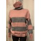 Knitted sweater for women "Pink fog" code 120014