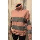 Knitted sweater for women "Pink fog" code 120014