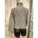 Knitted short women's sweater "Moonrise" code 120011